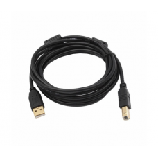 Кабель USB 2.0 AM / BM, 1.5m, 1 ферит, чорний, Пакет
