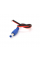 Разъем питания DC-M (D 5,5x2,1мм) => кабель длиной 25см black-red , Blue Plug OEM