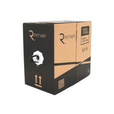 Кабель КНП UTP (4*2*0.5) 4p 24 AWG, Ritar, (CCA), изоляция ПЭ, для нар. работ, 100м, Black