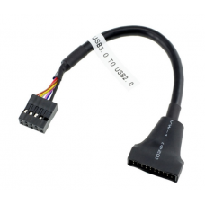 Переходник USB 2.0 => USB 3.0 для материнской платы, 20pin (папа) to 9 pin (мама)