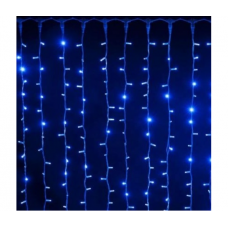 Гирлянда 560LED (Водопад ) Blue, 8 режимов, 3*3метра, прозрачная изоляция, BOX