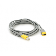 Удлинитель USB 2.0 V-Link AM / AF, 3.0m, 1 феррит, Grey / Yellow