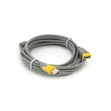 Удлинитель USB 2.0 V-Link AM / AF, 5.0m, 1 феррит, Grey / Yellow