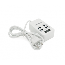 Сетевой фильтр ТВ-Т05, 4 USB, 1.5 м, сечение 3х0,75мм, 2.1А, White, Box