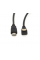 Кабель MerlionHDMI-HDMI 1,5m, v1.4, OD-7.5mm, круглый Black, коннектор Black 90° угловой