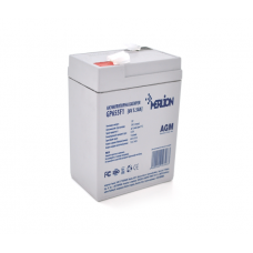 Аккумуляторная батарея MERLION AGM GP655F1 6 V 5.5Ah ( 70 x 47 x 100 (105)), 0.75 kg White