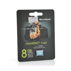 Карта пам'яті Microflash Micro SD швидкість передачі даних 28MB / s, class10, 8G