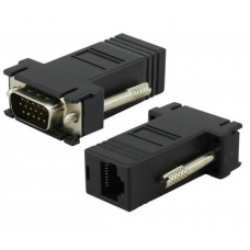 Пассивный удлинитель (А) VGA, RJ-45 to VGA(male)