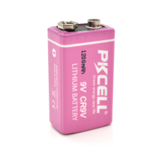 Батарейка літій-оксид-магнієва PKCELL LiMno2, CR9V 1200mAh 3.6V, OEM