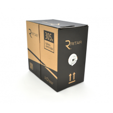 Кабель КВП UTP-cat.6 (4 * 2 * 0.54), Ritar, (CU), для внутр. робіт, 305м, GREY, Corton BOX