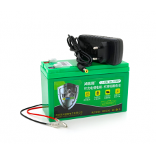 Акумуляторна батарея літієва 12 V 16A з елементами Li-ion 18650 (150X65X94) вага 1095 грам + зарядний пристрій 12,6V 2A