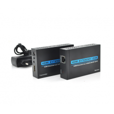 Одноканальный активный удлинитель HDMI сигнала по UTP кабелю с ИК. Дальность передачи: до 120метров, cat5e / cat6e 1080P / 3D с блоком питания.