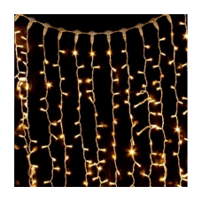 Гирлянда 240LED (Водопад ) White Hot, 8 режимов, 2*2метра, прозрачная изоляция, BOX