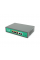 Комутатор POE SICSO 48V з 4 портами POE 100Мбіт + 2порт Ethernet (UP-Link) 100Мбіт, з посил. сигн. до 250м, корпус-метал, Silver, БП вбудований
