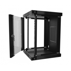 Шафа настінна 10" 6U, 320х300х335 (Ш*Г*В) мм, чорна