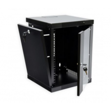 Шафа настінна 10" 8U, 320х300х425 (Ш*Г*В) мм, чорна