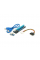 Riser PCI-EX, x1=>x16, 4-pin MOLEX, SATA=>4Pin, USB 3.0 AM-AM 0,6 м (синий), конденсаторы PS 100 16V, Пакет