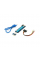 Riser PCI-EX, x1=>x16, 4-pin MOLEX, SATA=>4Pin, USB 3.0 AM-AM 0,6 м (синий), конденсаторы PS 100 16V, Пакет