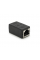 Соединитель RJ45 8P8C мама / мама RJ45 для соединения кабеля, экранированный, черный