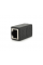 Соединитель RJ45 8P8C мама / мама RJ45 для соединения кабеля, экранированный, черный