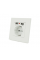 Розетка врізна, Input: AC 100-250V 16A, 2-USB- виходу, White