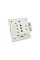 Розетка врізна, Input: AC 100-250V 16A, 2-USB- виходу, White