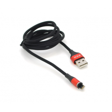 Кабель магнітний PZX V133, Lighting, Output, 3.1A, Black, довжина 1м, BOX
