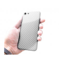 Ультратонкая пластиковая накладка Carbon iPhone 6 / 6s white