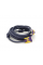 Кабель Merlion VGA 3 + 4 with shielding, 5m, male to male (тато-тато), 2 фериту, purple, Пакет