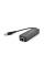 Хаб USB 3.0, 3 порта USB 3.0 + 1 порт Ethernet, Black, BOX