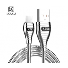 Кабель iKAKU ALLOY series for mirco, Silver, длина 1м, 2.8A, BOX