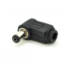 Перехідник DC 5.5x2.1mm (тато) під пайку, штекер 90°