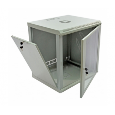 Шафа 12U, 600x500x640мм (Ш*Г*В), економ, акрилове скло, сіра