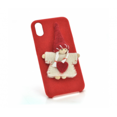 Накладка Angel пушистая iPhone 6 / 6s red