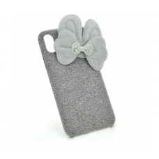 Накладка Пушистая Бантик iPhone 6 Plus / 6s Plus gray