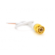Разъем питания двухжильный BNC-M => кабель длиной 10см, White, OEM