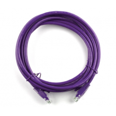 Патч-корд литой RITAR, UTP, RJ45, Cat.5e, 7,5m, фиолетовый, Cu (медь)