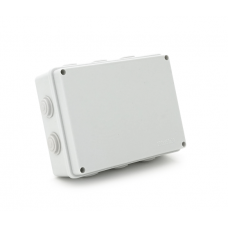 Коробка распределительная наружная YOSO 200x155x80 IP65 цвет белый, 10 отверстий, соски в комплекте, BOX