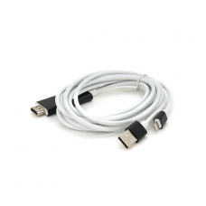 Конвертер MHL Lighting (папа) + USB (папа) => HDMI(папа) 1.8м, White, 4K / 2K, BOX