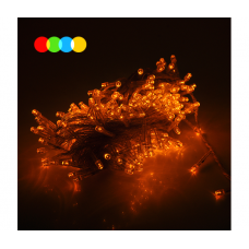 Гирлянда 300LED Водопад (Red / Green / Blue / Yellow), 8 режимов, 3*1,2метра, прозрачная изоляция, BOX