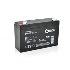 Аккумуляторная батарея EUROPOWER AGM EP6-12F1 6 V 12 Ah ( 150 x 50 x 95 (100) ) , 1.6 kg Black