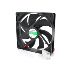 Кулер корпусный Vipben C8025B, 120x120x25mm, 12V / 0.25A, RPM 1100±10%, 2-pin MOLEX, Black, OEM