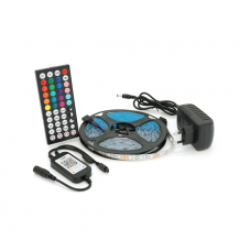 Комплект музыкальной светодиодной ленты 5050 RGB 5 метров, 60Led, пульт, блок питания, bluetooth, ip65