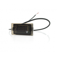 Цифровой вольтметр влагозащищенный IP65, диапазон измерений 4 -30V, Blue