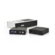 Активный конвертер HDMI (input) на VGA(output) + Audio Adapter, Black, 4K / 2K, Пакет