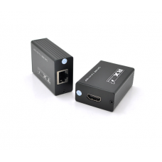 Одноканальный пассивный удлинитель HDMI сигнала по UTP кабелю по одной витой паре. Дальность передачи: до 30метров, 1080Р- cat6e