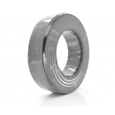 Кабель коакс. с питанием+трос RITAR BM100-RG59+2x0.5mm+1x1.2mm, 0,81 мм.CU, 64x0.12m CCA желтый экран, 75 Ом, FPE, 6,91мм черная PVC, бухта 100м