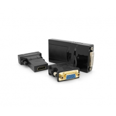 Конвертер USB 2.0 to HDMI / VGA / DVI, Black, Box