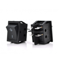 Переключатель ON-OFF KCD4-201, 250VAC / 16A, 4 контакта, Black