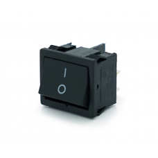 Переключатель ON-OFF KCD1-104, 250VAC / 6A, 4 контакта, Black